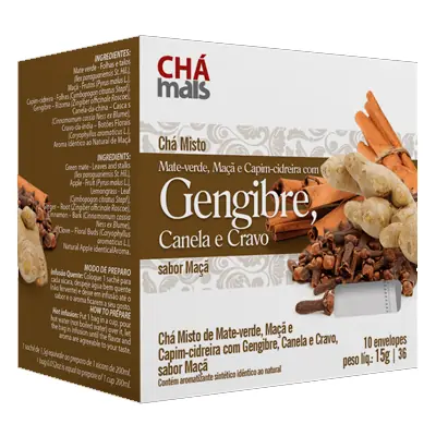 Chamais Gengibre /cravo/canela 10sache-12g