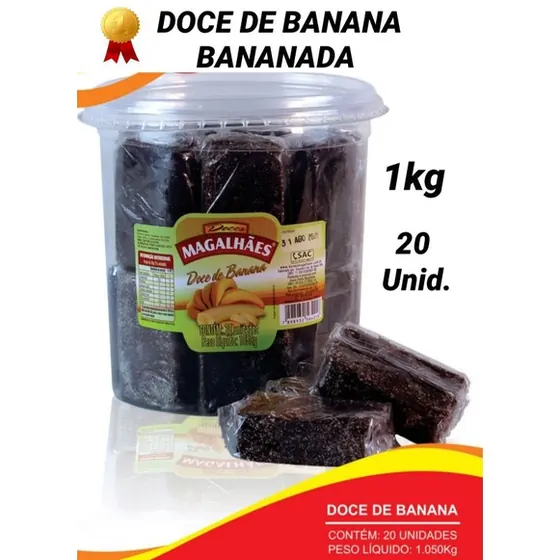 Barrinha de Banana em Pote