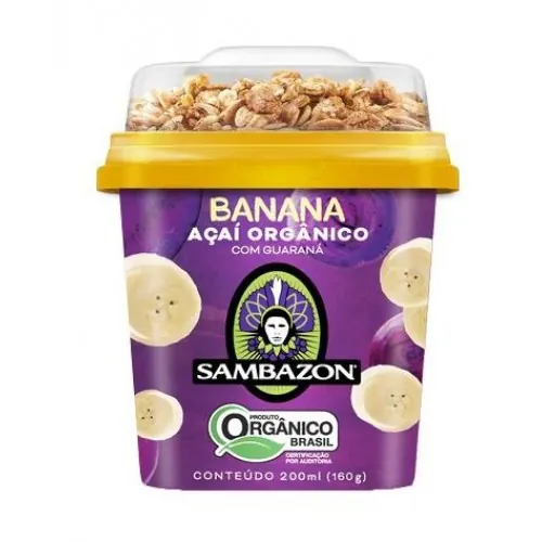 Açaí Sambazon Banana com Guaraná e Granola 200ml