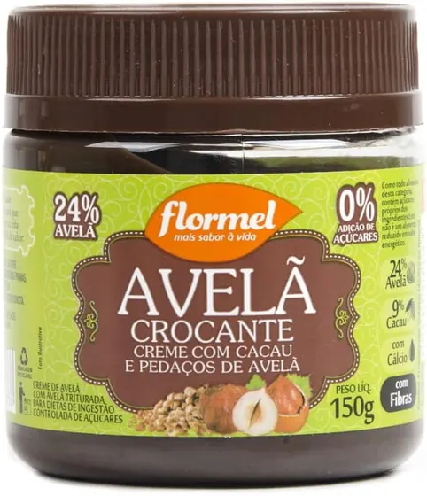 Creme de Avelã Zero Flormel 150g