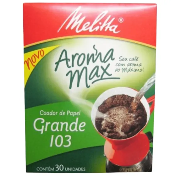 Filtro de Papel Melitta 103 Aroma Max (30 Unidades)