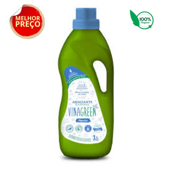 Amaciante de Roupas Líquido Algodão Vinagreen 1L