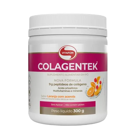 Colagentek Laranja com Acerola Vitafor 300g