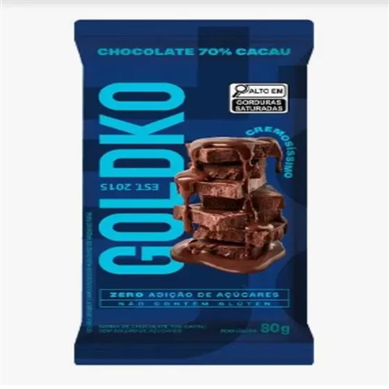 Barra de Chocolate 70% Cacau Goldko