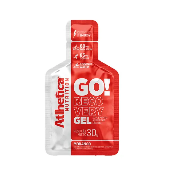 Go! Recovery Gel Morango Atlhetica 30g