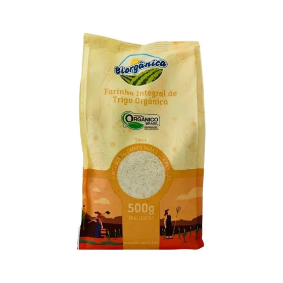 Farinha Integral de Trigo Orgânica 500g