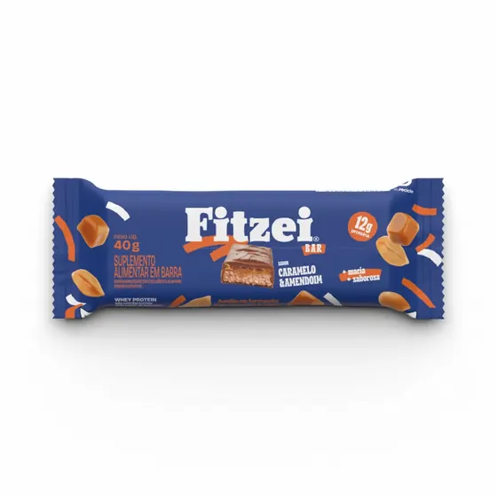 Barra de Proteína Fitzei Caramelo e Amendoim 40g