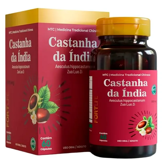 Castanha-da-índia 500mg 60 Cápsulas