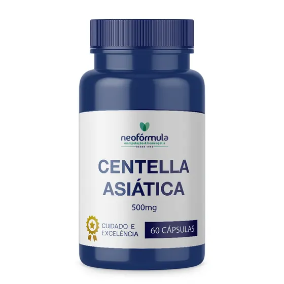 Centella Asiática 500mg 60 Cápsulas