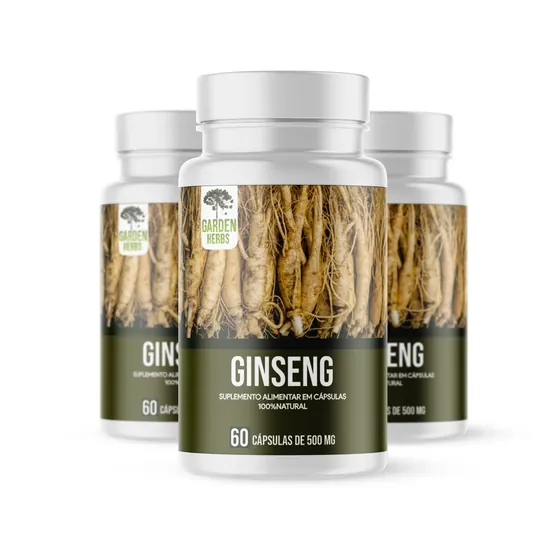 Ginseng Panax 500mg 60 Cápsulas