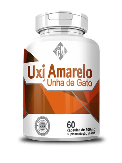 Uxi Amarelo com Unha-de-gato 500mg 60 Cápsulas