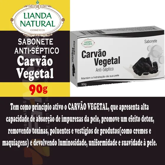 Sabonete Natural de Carvão Vegetal 90g