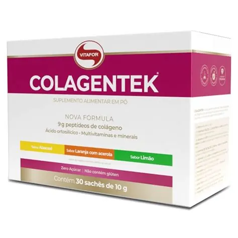 Colagentek Sabores Sortidos Vitafor 30 sachês de 10g