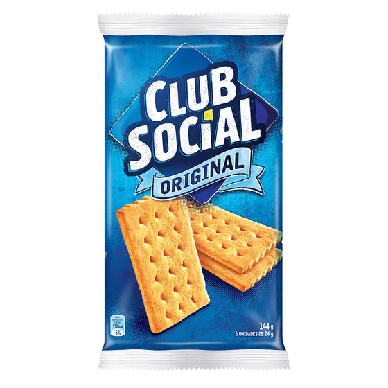 Biscoito Club Social Original 144g