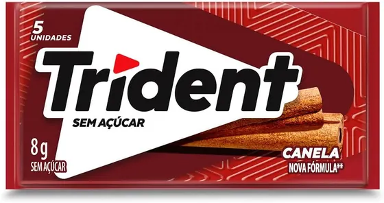 Goma de Mascar Trident Canela 8g