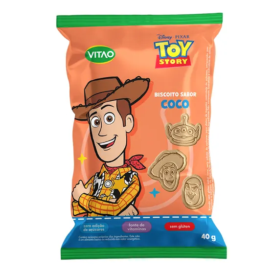 Biscoito Toy Story Coco sem Glúten Vitao 40g