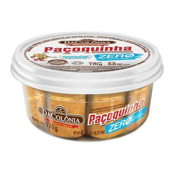 Paçoca Rolha Zero DaColônia 170g