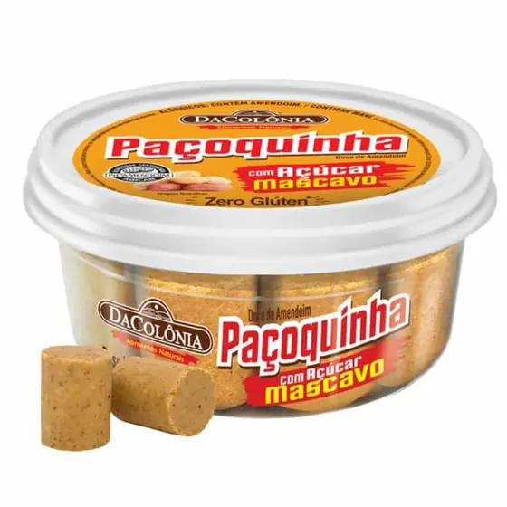 Paçoca Rolha com Açúcar Mascavo DaColônia