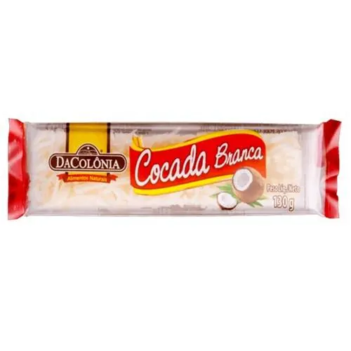 Tablete de Cocada Branca DaColônia 130g