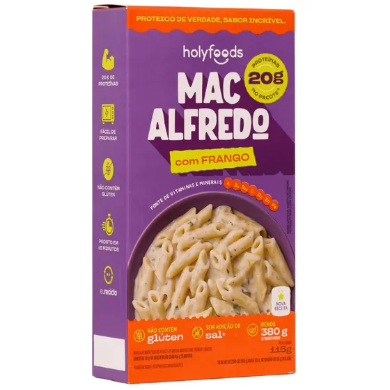 Macarrão à Bolonhesa com Carne sem Glúten Holy Foods 115g
