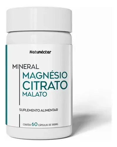 Magnésio Citrato Malato Natunectar 60 cápsulas