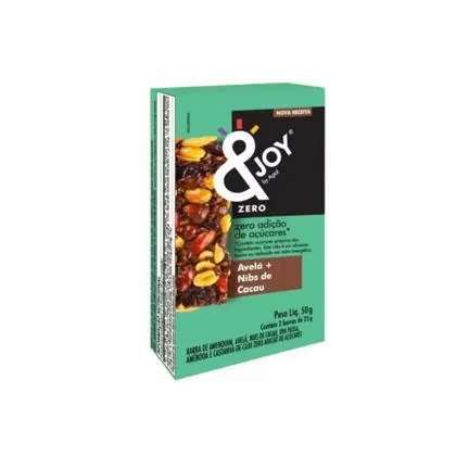 Barra Zero Açúcar Joy Avelã com Nibs de Cacau Enova 25g