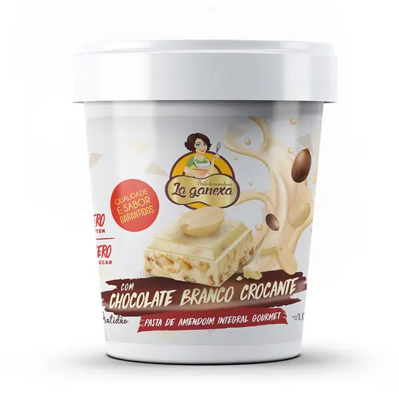 Pasta de Amendoim com Chocolate Branco Crocante La Ganexa 450g