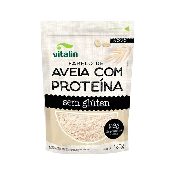 Farelo de Aveia com Proteína sem Glúten Vitalin 160g