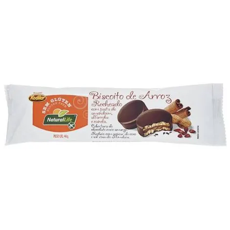 Biscoito de Arroz Recheado sem Glúten Kodilar 40g