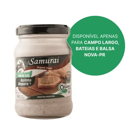 Patê de Tofu com Azeitona e Alcaparra Samurai 160g