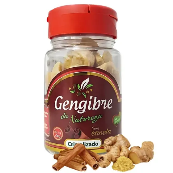 Gengibre Cristalizado com Canela Natureza 40g