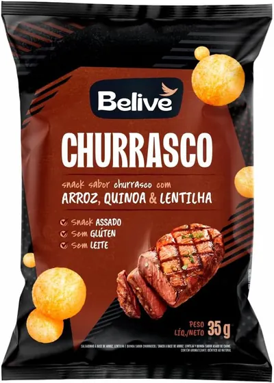 Snack de Arroz Churrasco Belive 35g