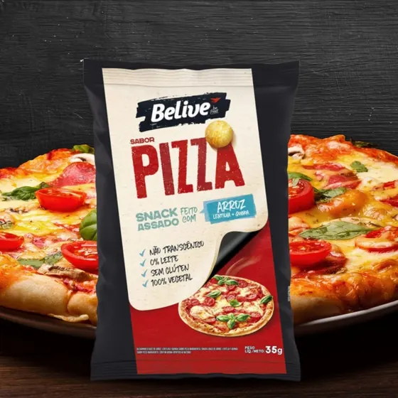 Snack de Arroz Pizza Belive 35g