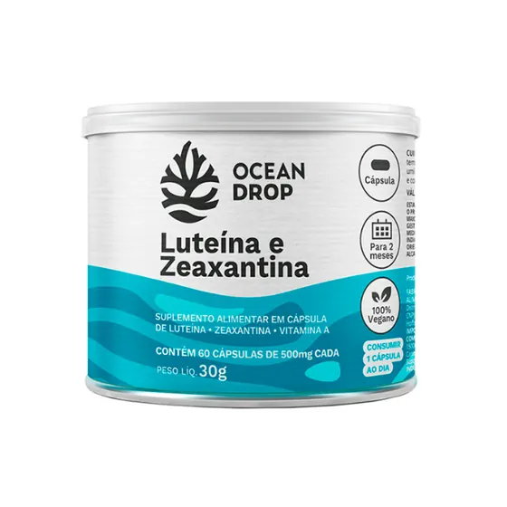 Luteína e Zeaxantina Ocean Drop 60 Cápsulas