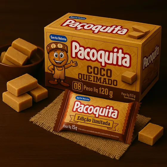 Paçoquita Coco Queimado Santa Helena