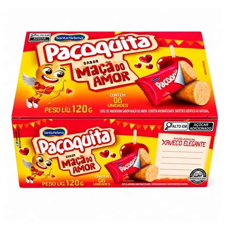 Paçoquita Maçã do Amor Santa Helena 120g