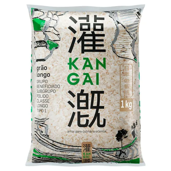 Arroz Kangai Grão Longo 1kg