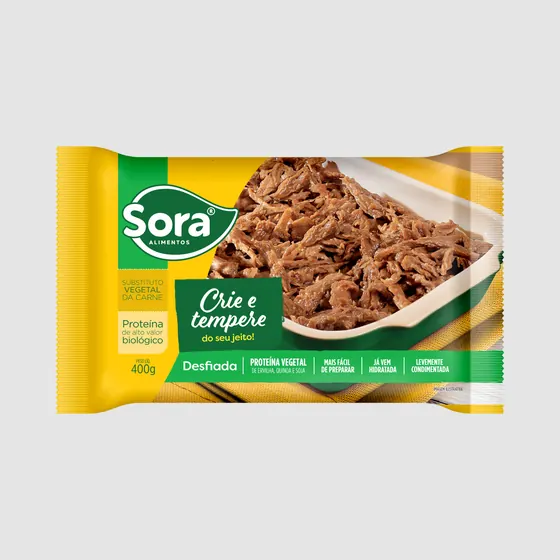 Proteína Vegetal Desfiada Crie e Tempere Sora 400g