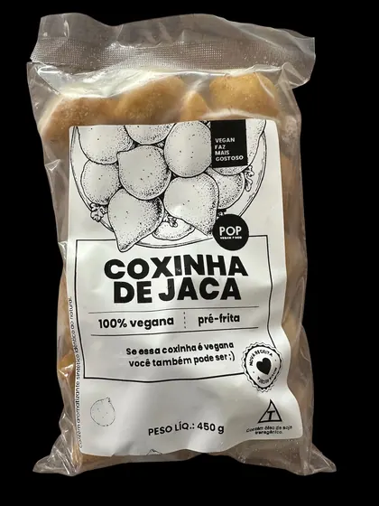 Coxinha de Jaca Vegana Pré-Frita Pop Vegan 450g