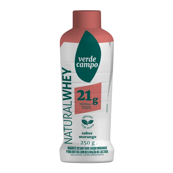 Iogurte Whey 21 Morango Verde Campo 250g