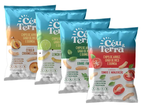 Chips Protein Churrasco Céu e Terra 50g