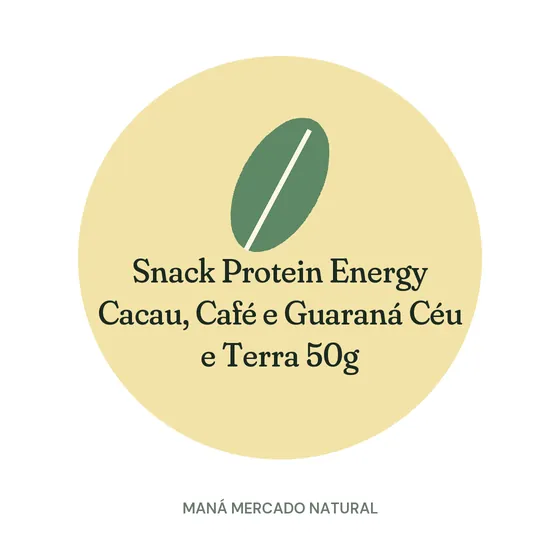 Snack Protein Energy Cacau, Café e Guaraná Céu e Terra 50g