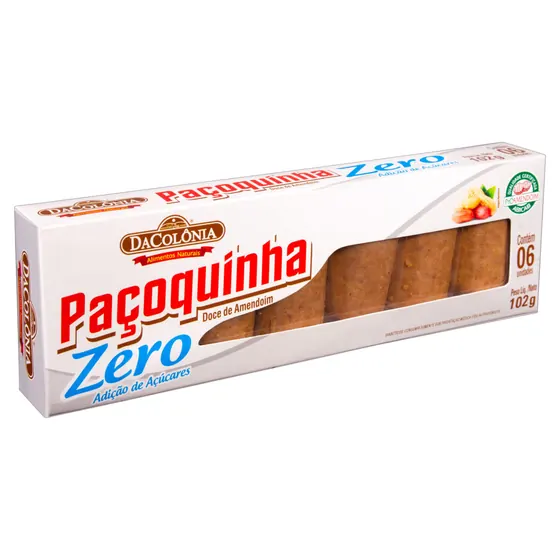Paçoca Rolha Zero Açúcar 102g
