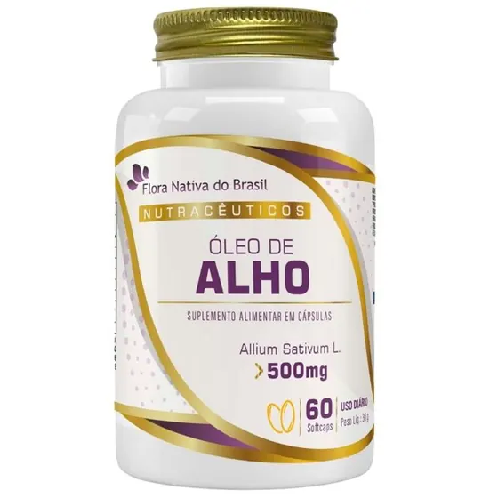 Óleo de Alho 500mg 60 cápsulas