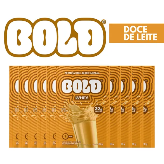Whey Protein Bold Doce de Leite 30g (10 Unidades)