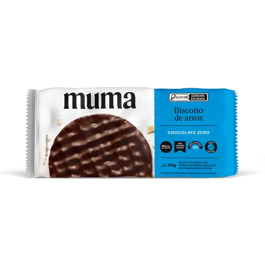 Biscoito de Arroz com Chocolate Zero Muma 60g