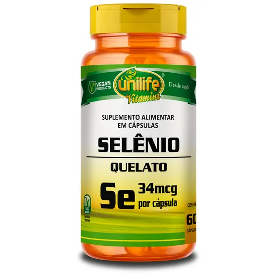 Selênio Quelato Unilife 60 Cápsulas