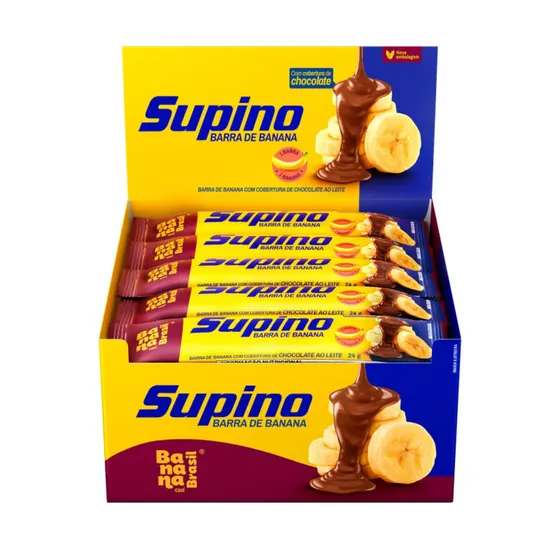 Barra de Banana com Chocolate ao Leite Supino