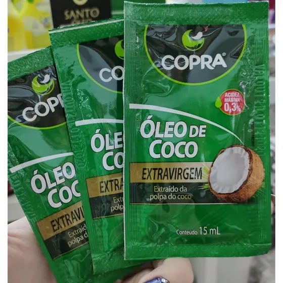 Óleo de Coco Extra Virgem em Sachê Copra 15ml