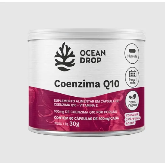 Coenzima Q10 200mg Ocean Drop 60 Cápsulas